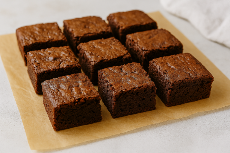 Schoko-Brownies – innen fudgy
