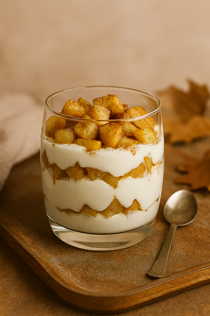 Apfelküchle Airfryer – einfach & knusprig 5 Apfel-Zimt Dessert im Glas
