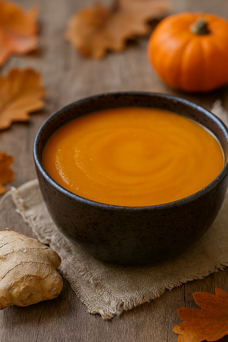 Kürbissuppe mit Ingwer