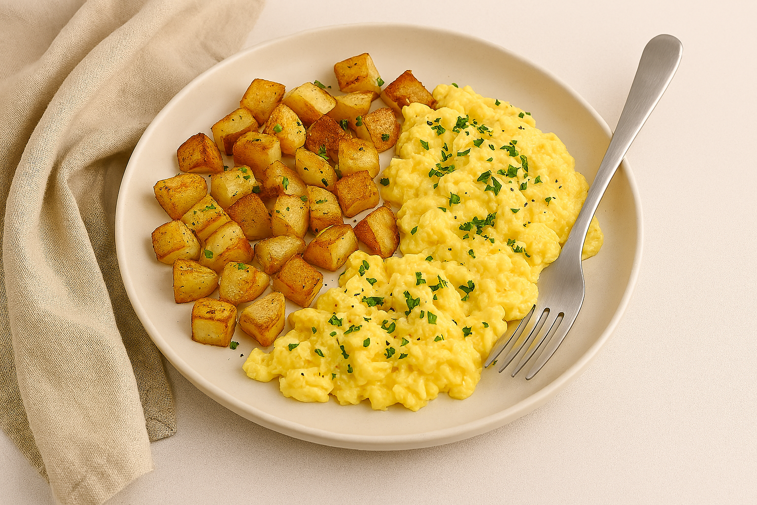 Rührei‑mit‑Bratkartoffeln
