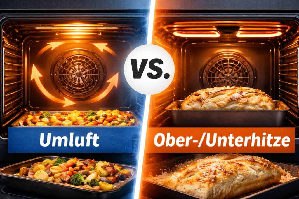 Umluft vs Ober-/Unterhitze