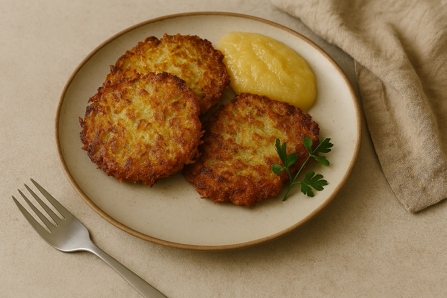 Airfryer Kartoffelpuffer knusprig goldbraun