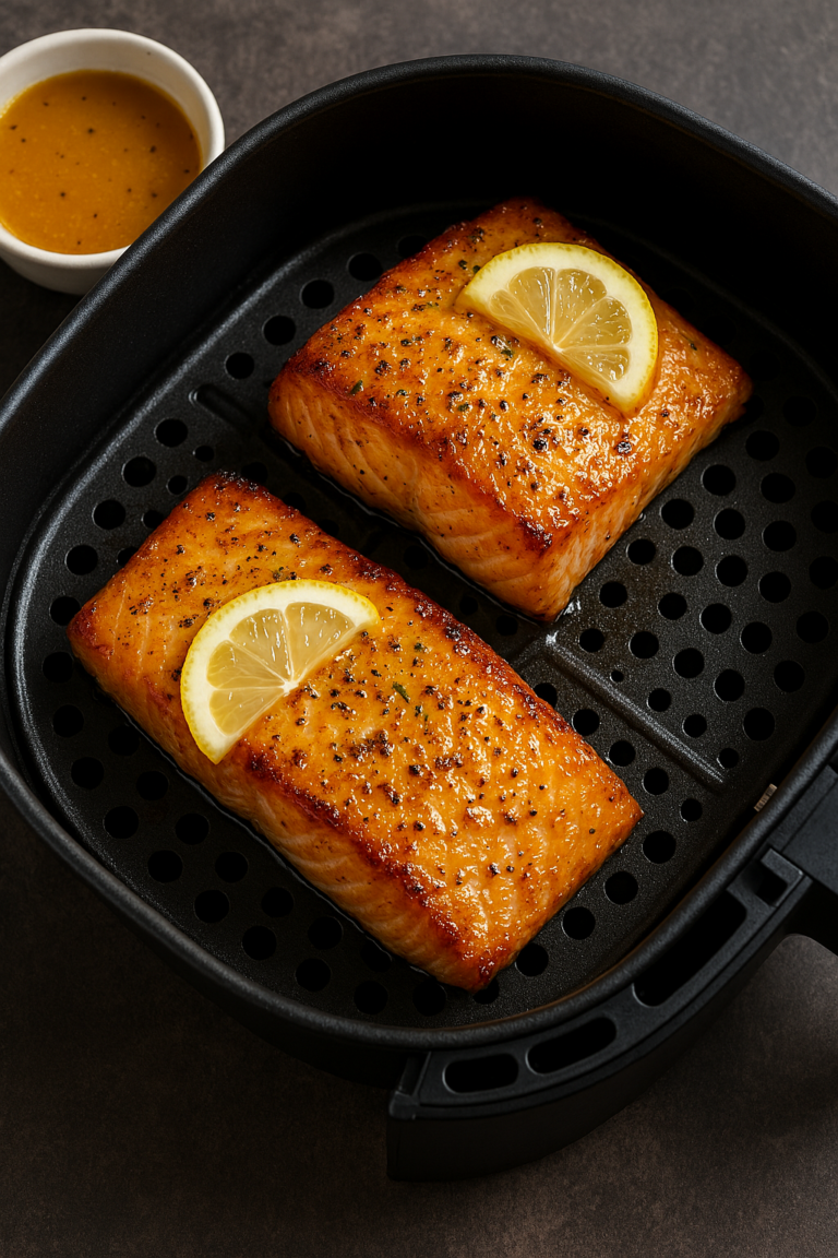 Airfryer Lachs mit Honig