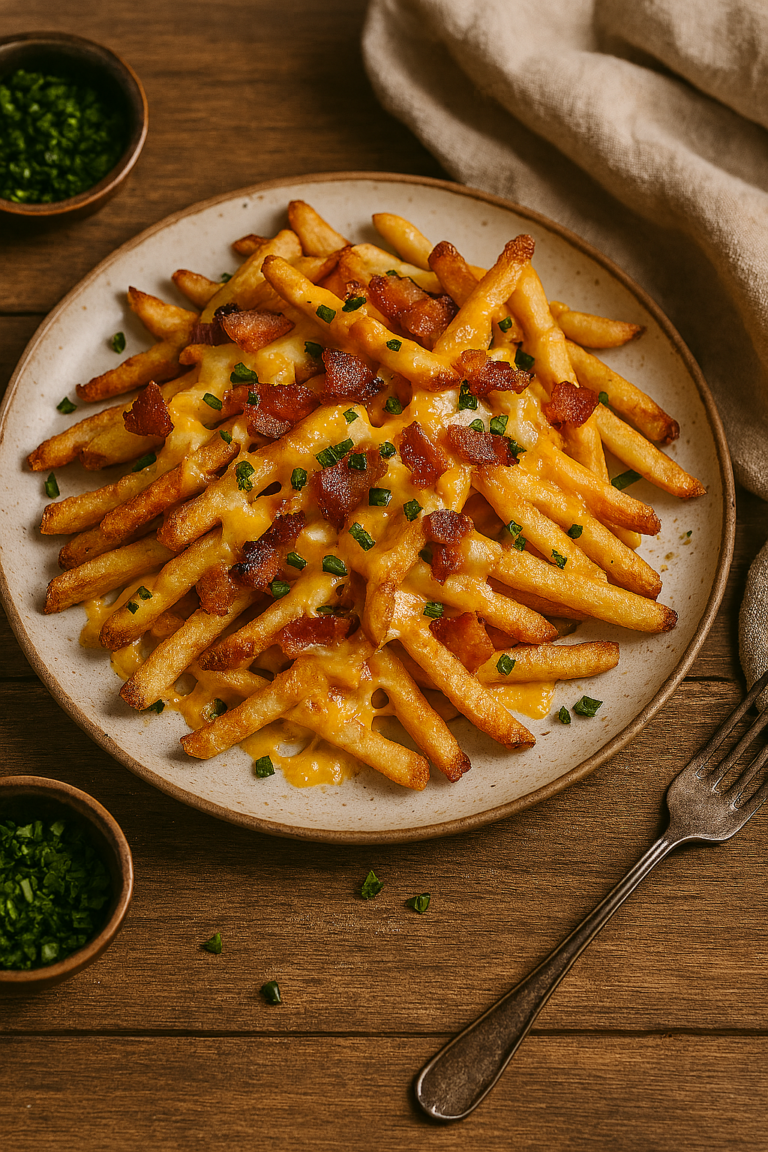 airfryer-bacon-cheese-fries
