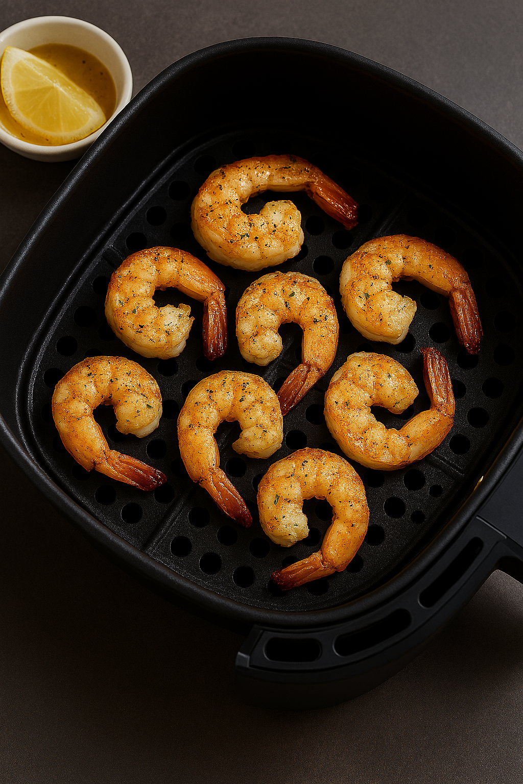 gebratene Airfryer‑Garnelen
