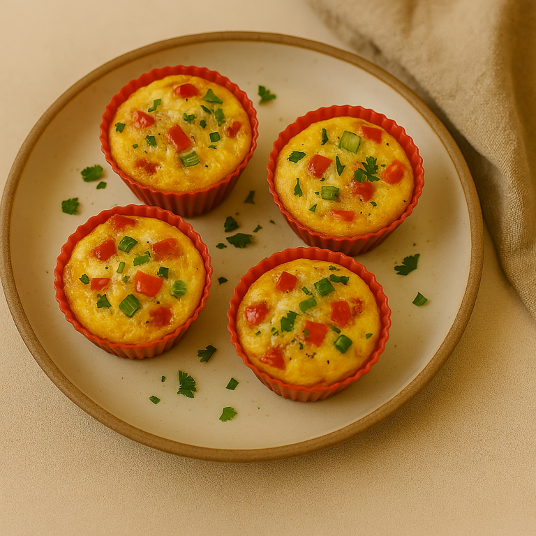 Airfryer Rührei-Muffins proteinreich gebacken