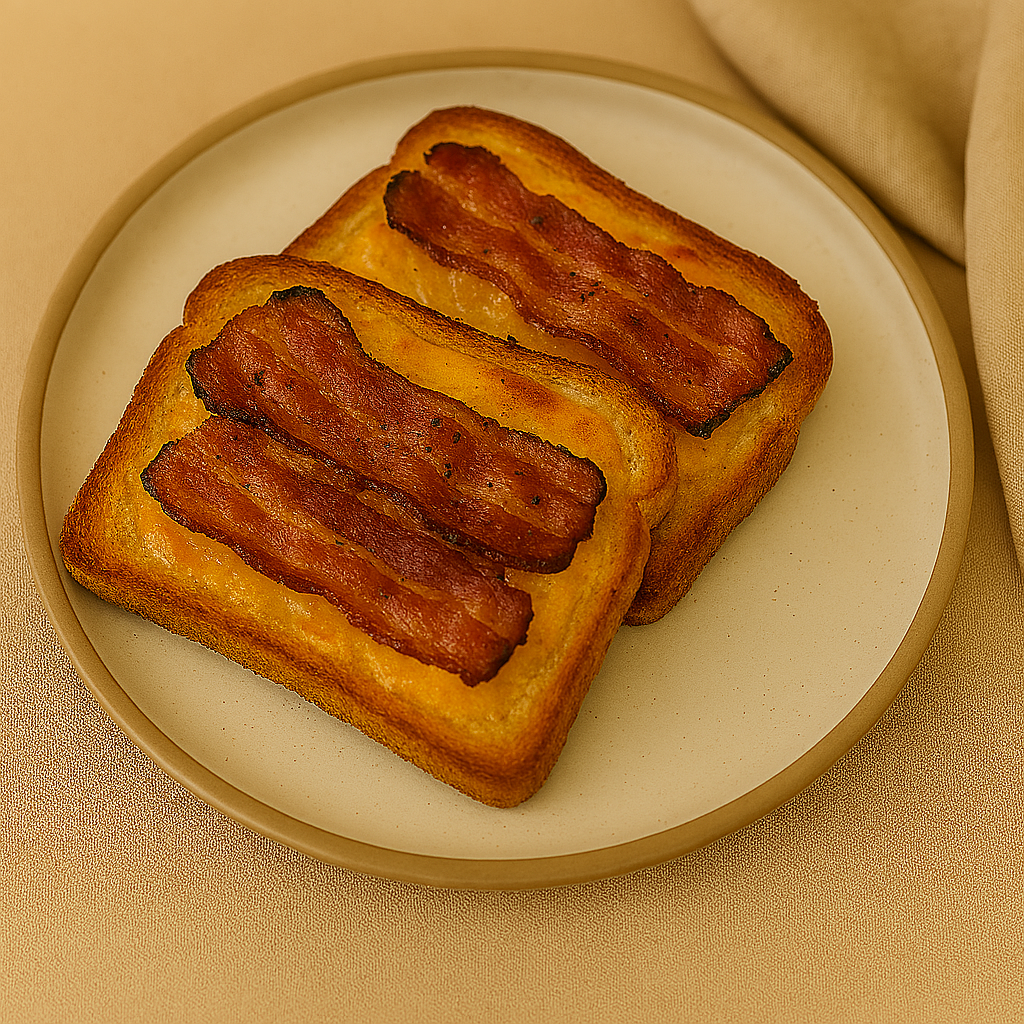 Airfryer Bacon‑Cheese‑Toast