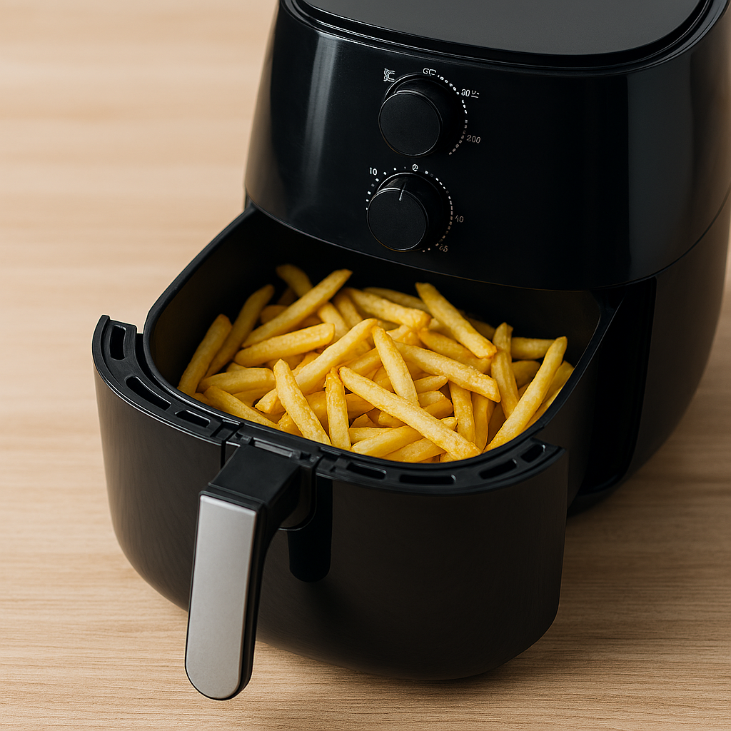 Airfryer vorheizen oder nicht? – Wann es wirklich sinnvoll ist 3 Pommes im Airfryer