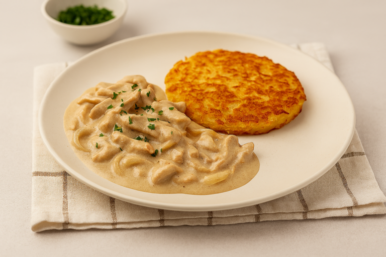 Zürcher Geschnetzeltes mit Rösti