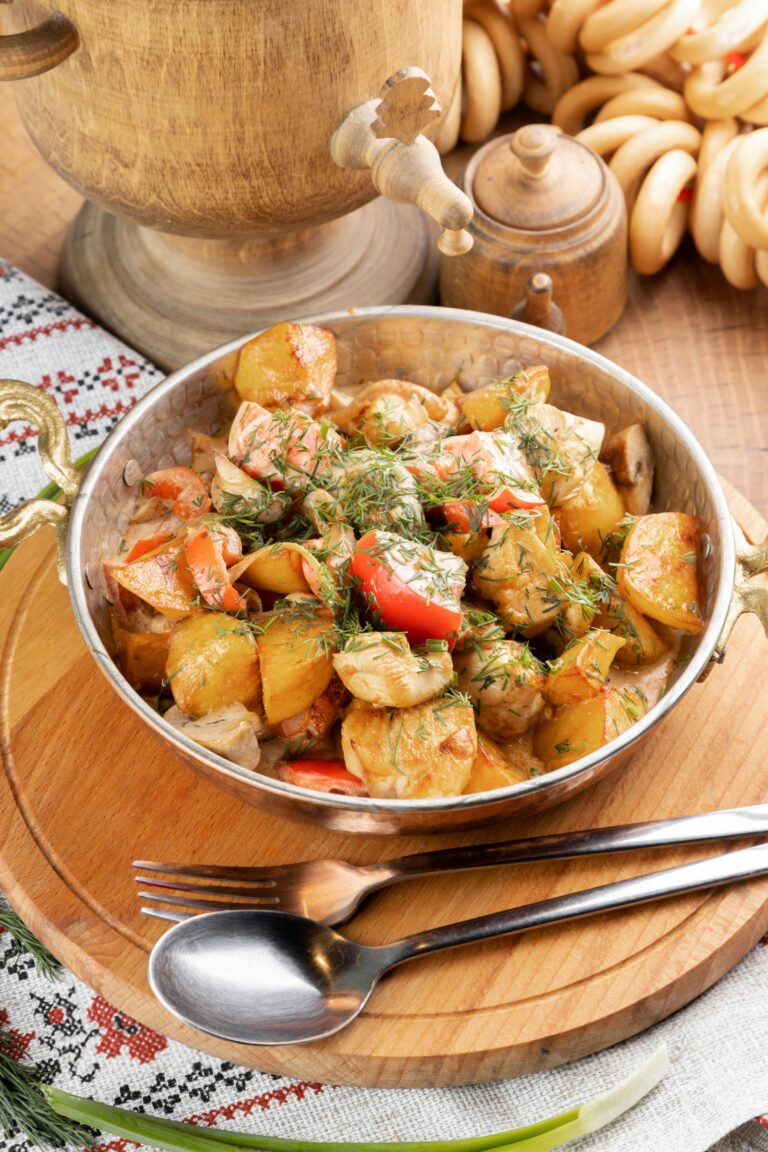 One‑Pot Kartoffel‑Pfanne mit Lachs. Cremig, frisch, lecker