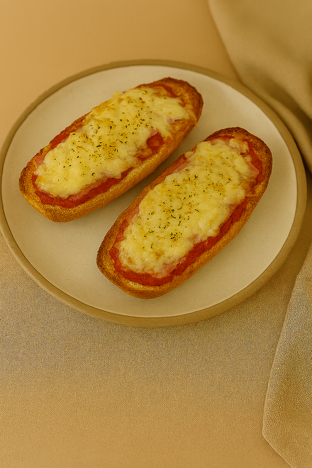 Airfryer Pizza-Baguette knusprig