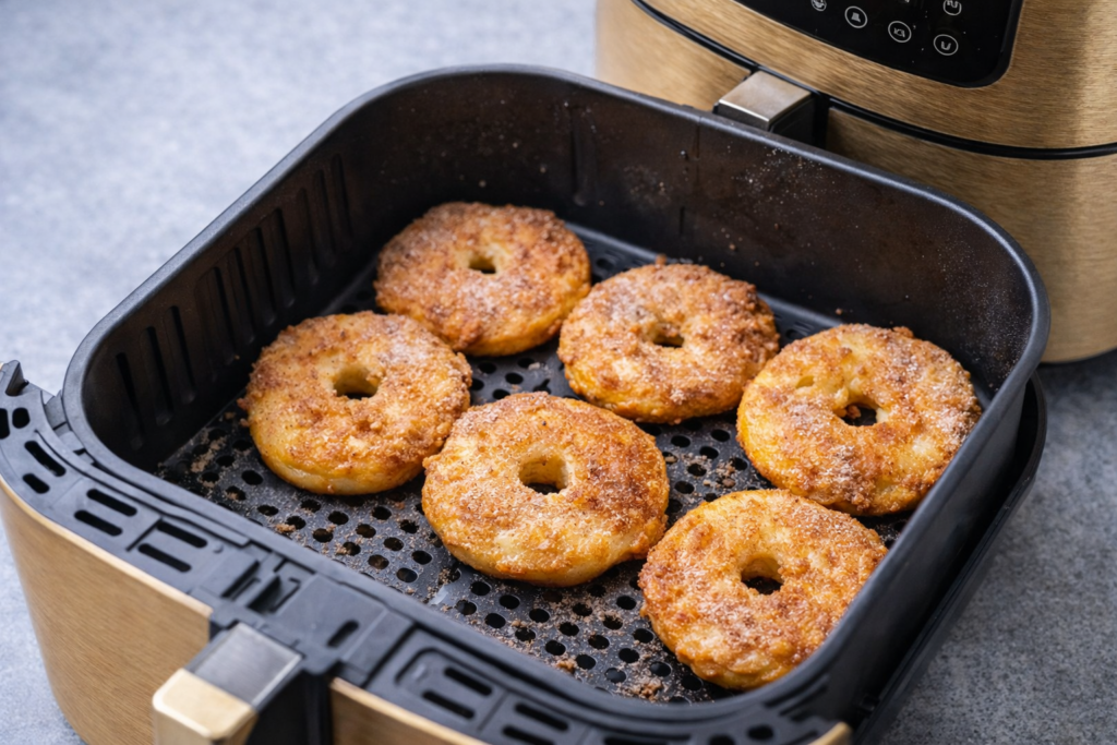 Grießbrei – cremig & ohne Klümpchen, wie von Oma 3 Apfelküchle im Airfryer