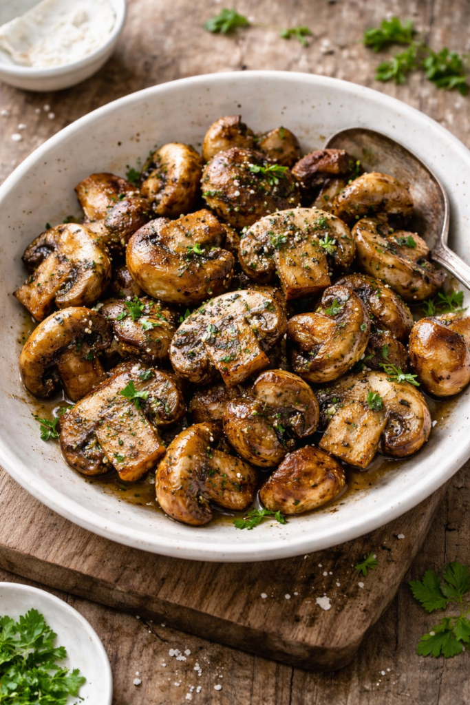 Airfryer Champignons