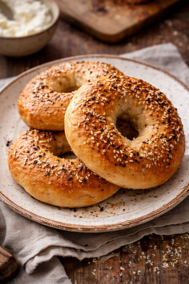 Selbstgemachte Bagel