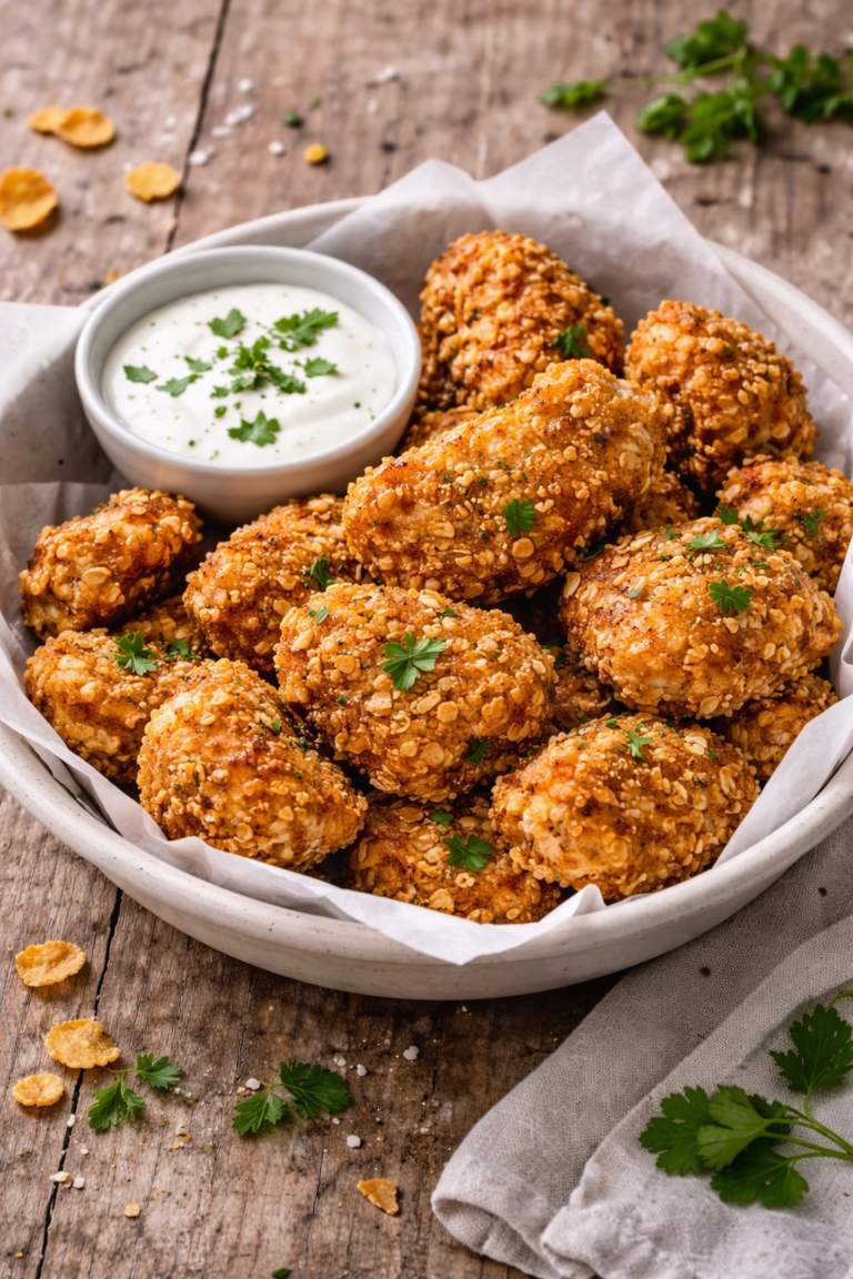 Nuggets mit Cornflakes-Panade