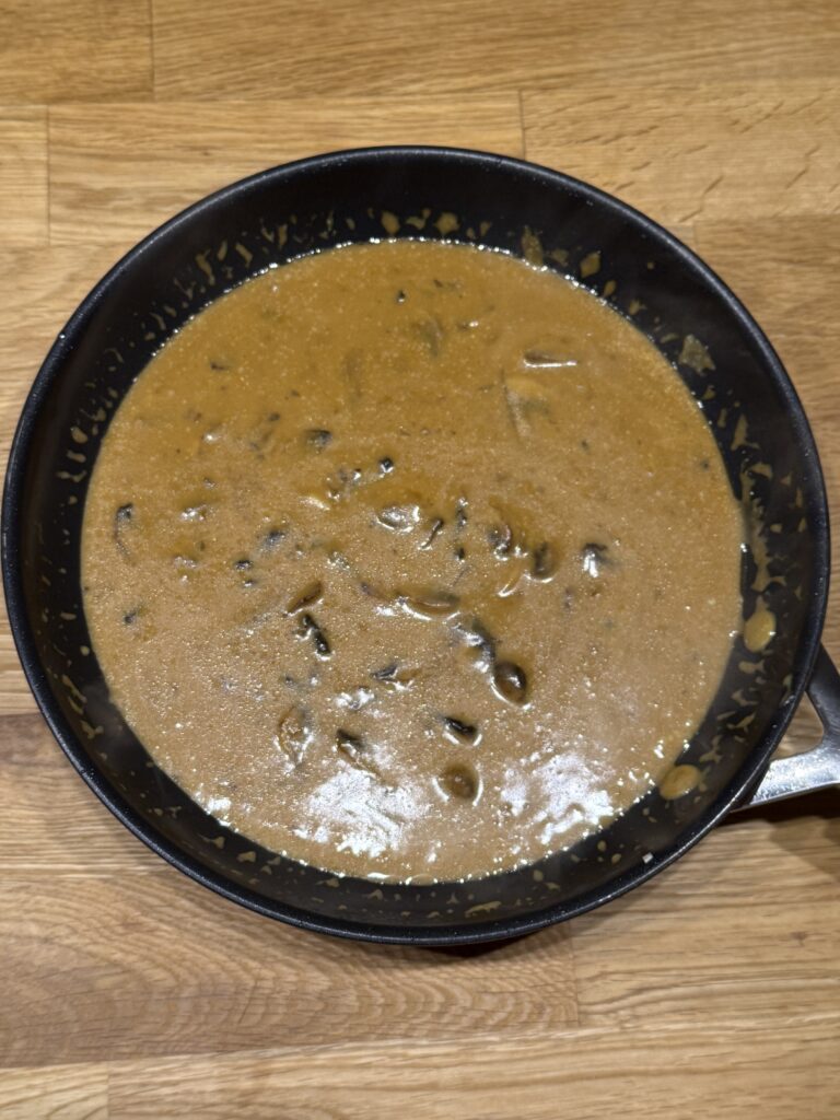 Pilzrahmsauce mit Champignons