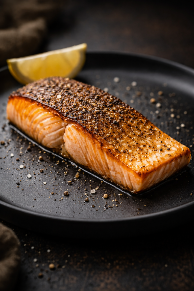 Lachs mit Haut im Airfryer