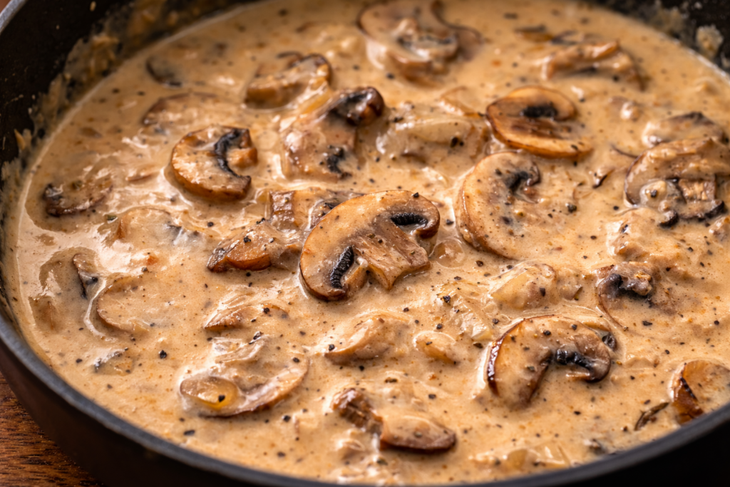 Pilzrahmsauce – cremig