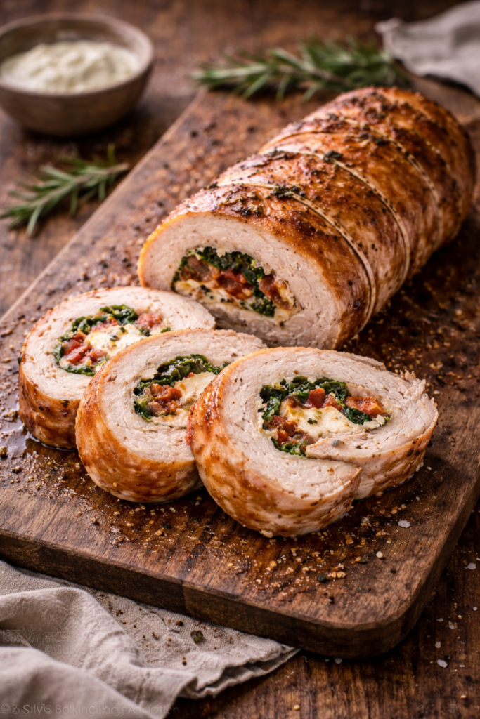 Zwiebelrostbraten – klassisch & herzhaft 3 Putenrollbraten im Airfryer