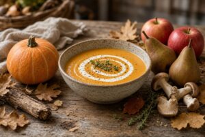 Entdecke herbstliche Rezepte mit Kürbis, Äpfeln, Birnen, Pilzen und saisonalem Gemüse. Perfekt für die Erntezeit und gemütliche Herbsttage.