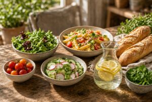 Entdecke sommerliche Rezepte mit frischem Gemüse, Salaten, Grillgerichten, Desserts und erfrischenden Ideen für heiße Tage.